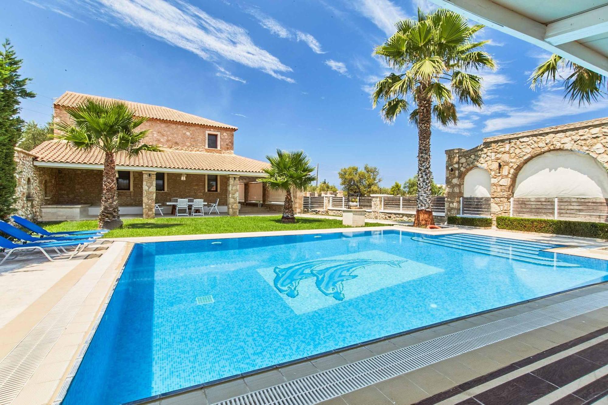 Villa St Dennis Makris Gialos  Esterno foto